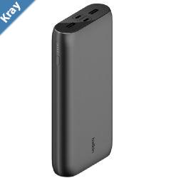 Belkin BoostCharge Power Bank 26K 4 Port   Black BPB016BTBK 45cm USBC to USBC Cable 15W Total Power 4Port Power Bank2YR