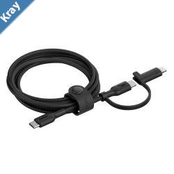 Belkin BoostCharge Pro 2in1 Cable With USBC and Lightning Connector  Black CAC003fq1.5MBK 480Mbps Lightning Connector Adaptor2 Years Warranty