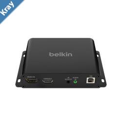 Belkin Cybersecurity and Secure KVM Extender Transmitter Copper CAT6 Universal Video UHD 4K60Hz 444 up to 100m TAA compliance 3Year Warranty Belkin Cybersecurity and Secure KVM Extender Transmitter Copper CAT6 Universal Video UHD 4K60Hz 444 up to 100m TAA compliance 3Year Warranty