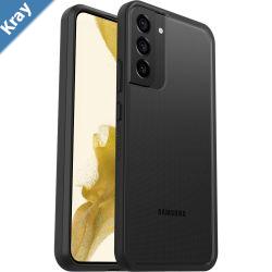 OtterBox React Samsung Galaxy S22 5G 6.6 Case Black Crystal ClearBlack 7786613AntimicrobialDROP Military StandardRaised EdgesHard