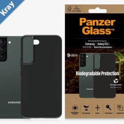 PanzerGlass Samsung Galaxy S22 5G 6.6 Biodegradable Case  Black0375Military Grade StandardWireless charging compatibleScratch Resistant 2YR