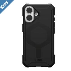 UAG Essential Armor MagSafe Apple iPhone 16 6.1 Rugged Case  Black 114450114040 15ft. Drop Protection 4.6M 10 Years Warranty