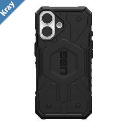 UAG Pathfinder MagSafe Apple iPhone 16 6.1 Rugged Case  Black 114470114040 18ft Drop Protection 5.4M Tactical Grip 10 Years Warranty