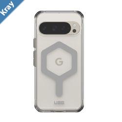 UAG Plyo Pro Google Pixel 9 Pro 6.3 Rugged Case  IceSilver 614458114333 16 ft.Drop Protection4.8MBuiltIn Magnetic Module10 Years Warranty