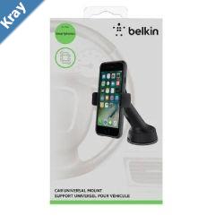 Belkin Car Universal Mount  Black F8M978BT Compatible up to 6 Devices Securely Attaches to Dash  Windscreen Multiple Viewing Options