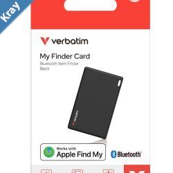 Verbatim My Finder Card Bluetooth Finder 1 pack Black Bluetooth Apple Find My