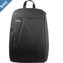 ASUS Nereus Backpack  Fits up to 16 inch WaterRepellent Lightweight Zip Pockets BlackRed Suitable Notebook  13.3 14 15.6 16  Laptop Bag