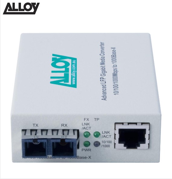 Alloy GCR2000SC.10 Gigabit Standalone Rackmount Media Converter Ethernet Dual Purpose Standalone or Installed