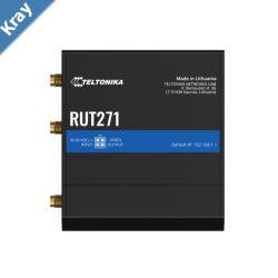 Teltonika RUT271 Redcap 5G Router Instant LTE Failover Backward Compatible with 4G LTE Cat 4 Low Latency High Capacity PSU included