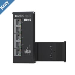 Teltonika Flat Ethernet Switch 3Pin Power Input Flat and Compact Design PlugandPlay 757 VDC PSU excluded