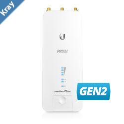 Ubiquiti Rocket AC Prism Gen2 5GHz Radio with speeds up to 450Mbps 50 Client Capacity Integrated GPS sync  2Yr Warr
