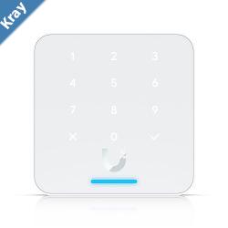 Ubiquit Reader Flex White Thirdgeneration NFC Card Reader With A Keypad  Apple Touch Pass Support Outdoor IP55 Power via POE 2Yr Warr