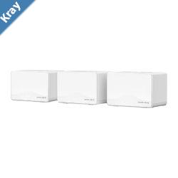 Mercusys Halo H25BE3pack BE3600 Whole Home Mesh WiFi 7 System 650m 688 Mbps at 2.4 GHz 2880 Mbps at 5 GHz MLO 4096QAM OFDMA EHT160 on 5 Mercusys Halo H25BE3pack BE3600 Whole Home Mesh WiFi 7 System 650m 688 Mbps at 2.4 GHz 2880 Mbps at 5 GHz MLO 4096QAM OFDMA EHT160 on 5