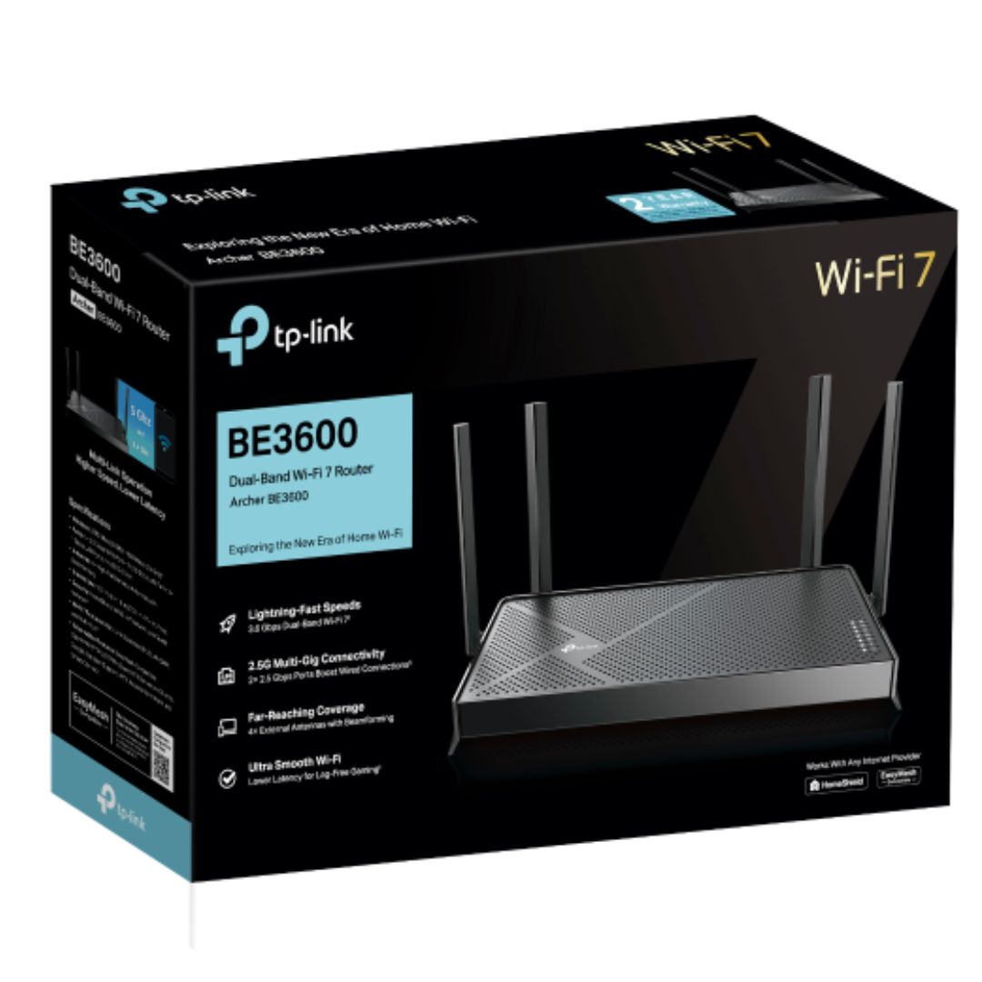 TPLink Archer BE3600 BE3600 DualBand WiFi 7 Router WIFI7