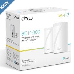 TPLink Deco BE65 Pro2pack BE11000 Whole Home Mesh WiFi 7 System