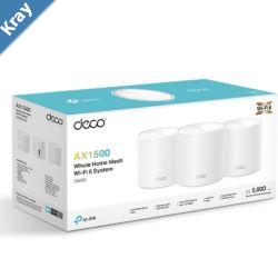 TPLink Deco X15003pack  AX1500 Whole Home Mesh WiFi 6 System