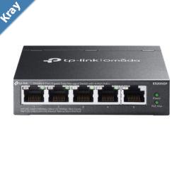 TPLink ES205GP Omada 5Port Gigabit Easy Managed Switch with 4Port PoE