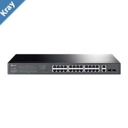 TPLink TLSG1428PE 28Port Gigabit Easy Smart Switch with 24Port PoE 32xVLAN 56Gbps Switching Capacity Rack Mountable