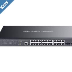 TPLink SG3428XMPP Omada 24Port Gigabit and 4Port 10GE SFP L2 Managed Switch with 16Port PoE  8Port PoE