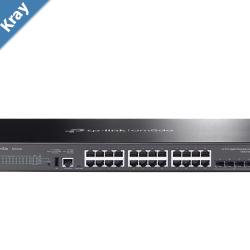 TPLink SG5428X Omada 24Port Gigabit Stackable Lite L3 Managed Switch with 4 10G Slots