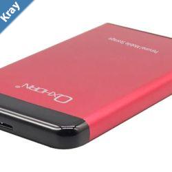 Oxhorn USB 3.0 USAP 2.5 SATA HDD SSD Enclosure Red USB3.0 Cable included 2YR WTY