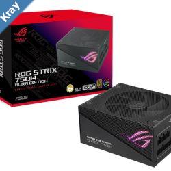 ASUS ROGSTRIXAURA750GGAMING ROG STRIX 750W Gold Aura Edition 80 Plus Gold Fully Modular Lambda A Certification135mm Fan Aura Sync 10YW