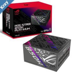 ASUS ROGSTRIX850PGAMING ROG STRIX 850W Platinum PSU ROG heatsinks Dual ball fan bearings 0dB technology 10YW