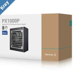 DeepCool PX1000P 1000W 80 PlatinumCybenetics ATX Power Supply 120mm Fan Japanese Capacitors SemiDigital Interleaved PFC FullBridge  LLC  DC