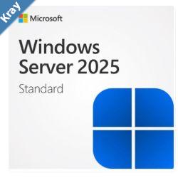 Microsoft Windows Server Standard 2025 English 1pk DSP OEI 2 Core COA License in Pack