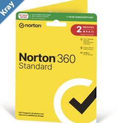 Norton 360 Standard 10GB AU 1 User 2 Devices 12 months GENERIC ATTACH RSP DVDSLV GUM