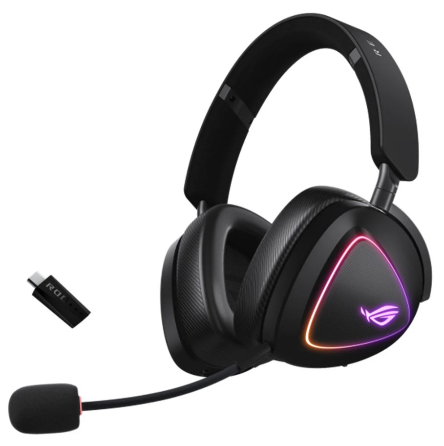 ASUS ROG DELTA II Trimode Wireless Gaming Headset with ROG SpeedNova 50 mm titaniumplated diaphragm drivers