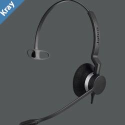 Jabra Biz 2300 Mono UC USBA Corded Headset HD Voice Air Shock Microphone Freespin Talk in Comfort Wired Headsets PeakStop Great for Long Calls