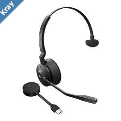 Jabra Engage 55 SE Mono Link400c Teams DECT Headset 150m Wireless Range Noise Cancelling Flexible Portable Durable Lightweight Busylight