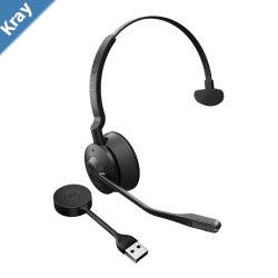 Jabra Engage 55 SE Mono Link400a UC DECT Headset 150m Wireless Range Noise Cancelling Flexible Portable Durable Lightweight Busylight