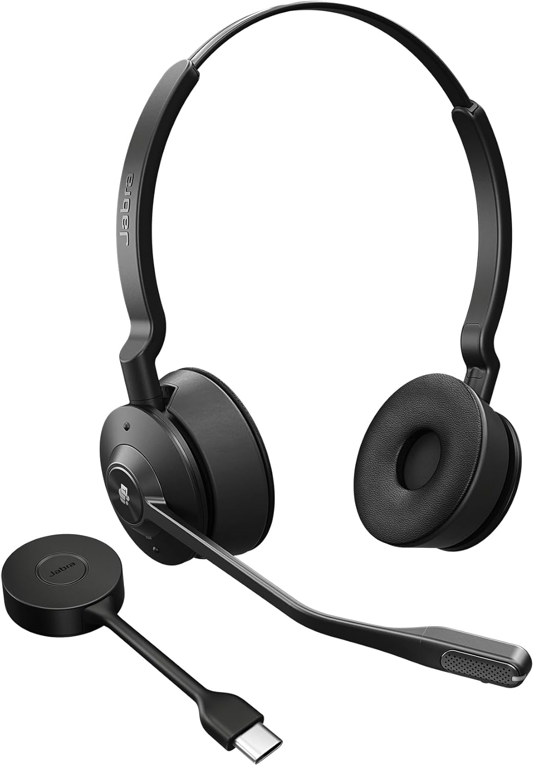 Jabra Engage 55 SE Stereo Link400c UC DECT Headset 150m Wireless Range Noise Cancelling Flexible Portable Durable Lightweight Busylight