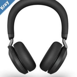 Jabra Evolve2 75  USBA Link380a UC Stereo Black Advanced Noise Cancellation ANC Bluetooth Headset