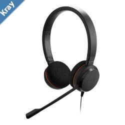 Jabra  Evolve 20 MS Stereo SE USBC USBC Variant Passive Noise Cancellation Easy call management Plugandplay