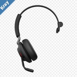 Jabra Evolve2 65 UC Mono Black Bluetooth Headset Link 380 USBA Passive Noisecancelling 2ys Warranty