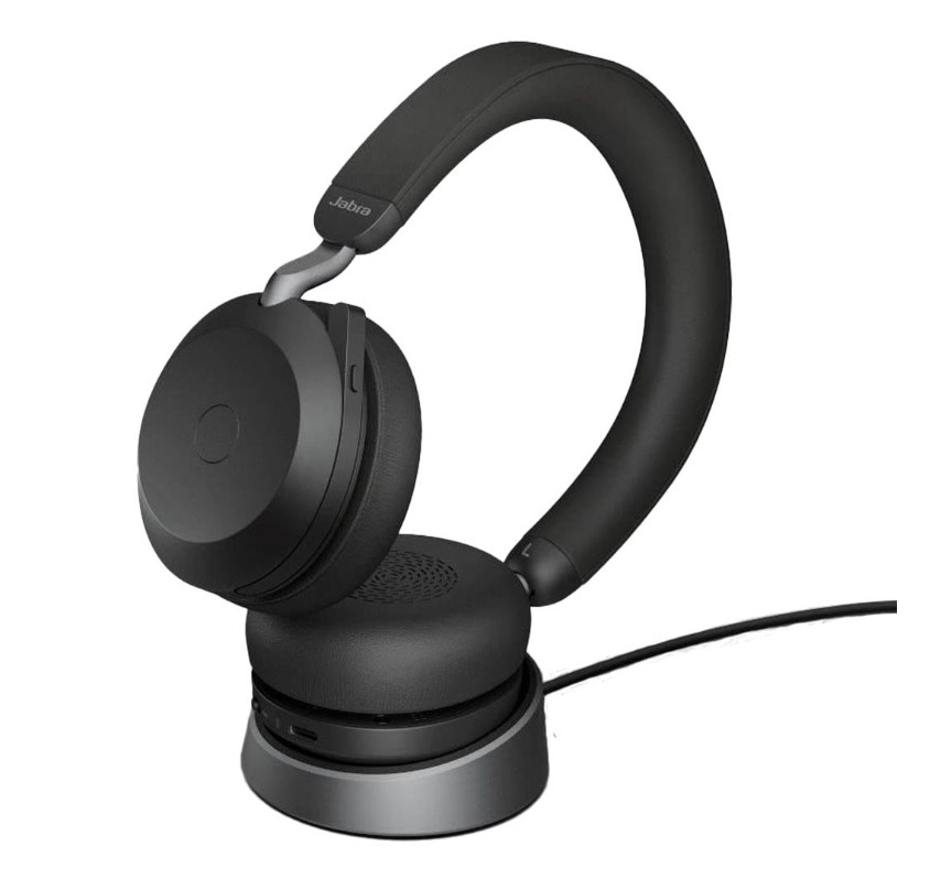 Jabra  Evolve2 75  USBA Link380a MS Stereo Stand Black Advanced Noise Cancellation 2ys Warrenty