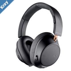 PLANTRONICS Backbeat GO 810 Wireless Headphones Active Noise Canceling Over Ear Headphones Black