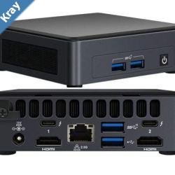 Intel NUC i51135G7 Pro 4.20 GHz 2xDDR4 SODIMM M.2 SSD 4xDisplays Iris Xe 2xHDMI 2xDP via USBC 2xThuderbolt WiFi6 4xUSB GbE LAN no AC Cord