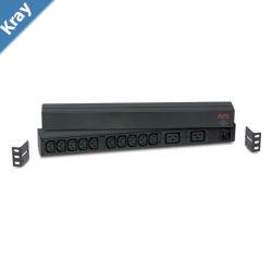 APC Basic Rack PDU 1U 230V16A Input 2x IEC C19  10x IEC C13 Outlets