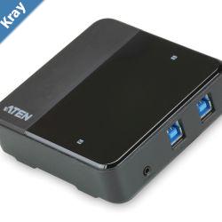 Aten Peripheral Switch 2x4 USB 3.1 Gen1 2x PC 4x USB 3.1 Gen1 Ports Remote Port Selector Plug and Play