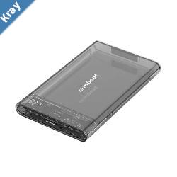 mbeat A1 SeeThrough Tool Free USB 3.0 2.5 SATA HDD Enclosure  Black