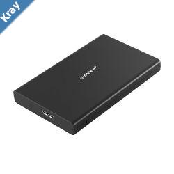 mbeat A2 Slim ToolFree USB 3.0 2.5 SATA HDD Enclosure  Black