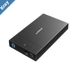 mbeat C1 ToolFree USB 3.0 3.5  2.5 SATA HDD Enclosure  Black