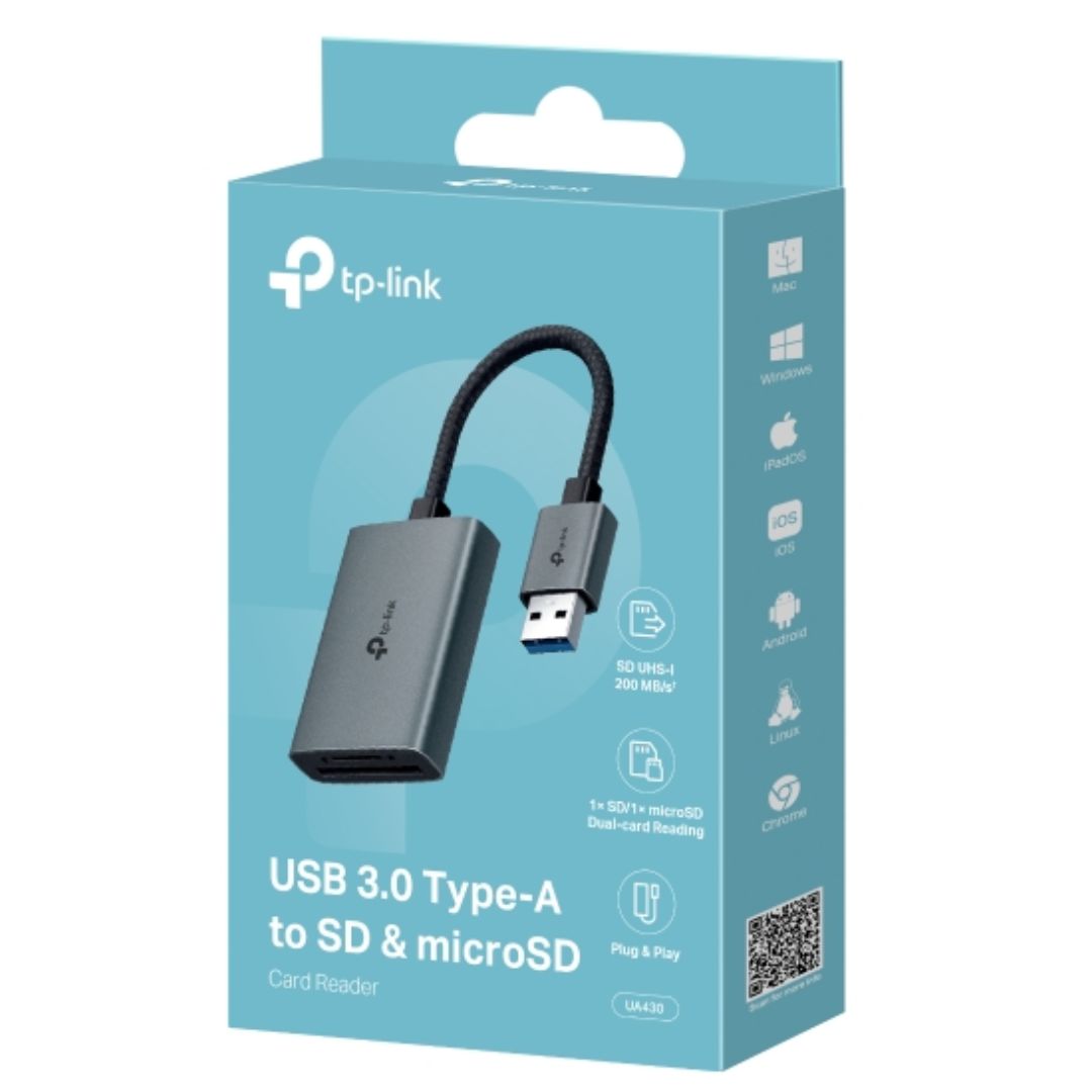 TPLink UA430 USB 3.0 TypeA to SD  microSD 3.0 Card Reader