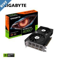 Gigabyte nVidia GeForce RTX 4060 Ti WINDFORCE OC V2 8G GDDR6 Video Card PCIE 4.0 2535MHz Core Clock 2x DP 1.4a 2x HDMI 2.1a