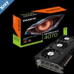 Gigabyte nVidia GeForce RTX 4070 WINDFORCE OC V2 12G GDDR6 Video Card PCIE 4.0 2490MHz Core Clock 3x DP 1.4a 1x HDMI 2.1