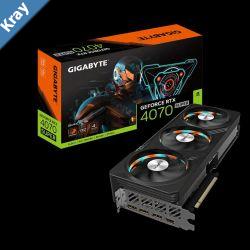 Gigabyte nVidia GeForce RTX 4070 Super GAMING OC 12GD GDDR6X Video Card PCIE 4.07168 CUDA Cores RGB Fusion 3x DP 1.4a 1x HDMI 2.1a